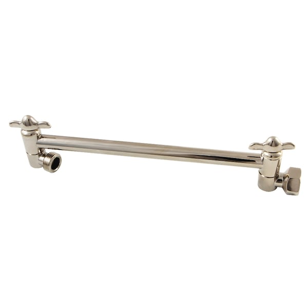 K153A6PN 10" High-Low Shower Arm Adjustable, Polished Nickel